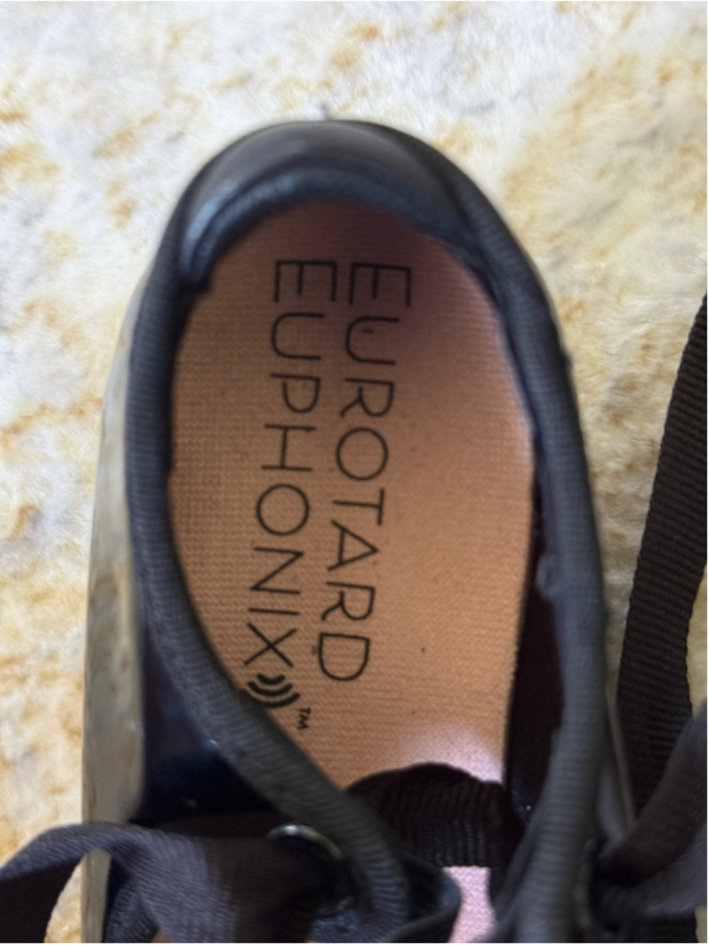 Eurotard Euphonix Black Tap Shoes Girls Size 10.5M EU 27.5 - Picture 6 of 6
